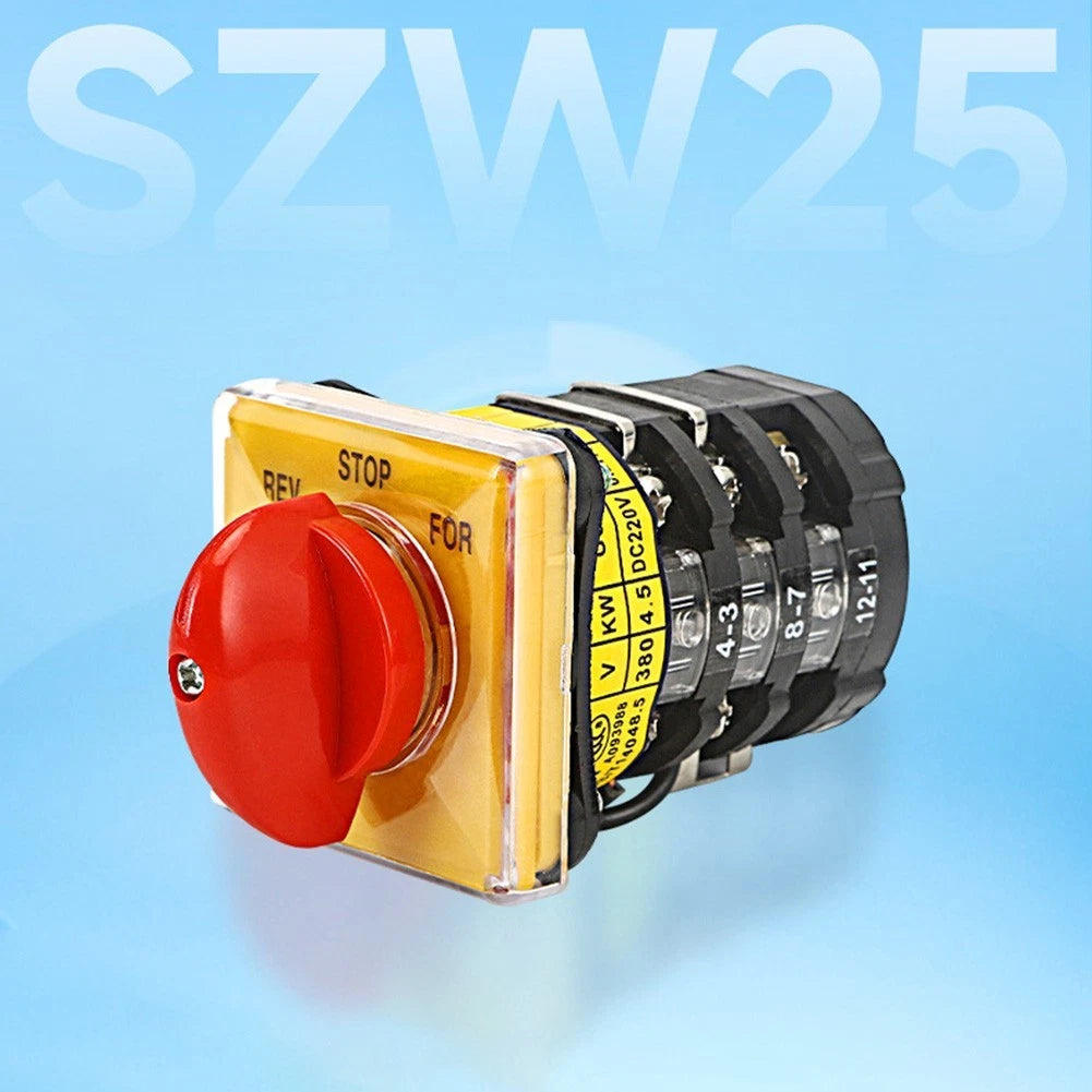 Rotary Changeover Switch SZW25 for Milling Machine Control (3-Position)
