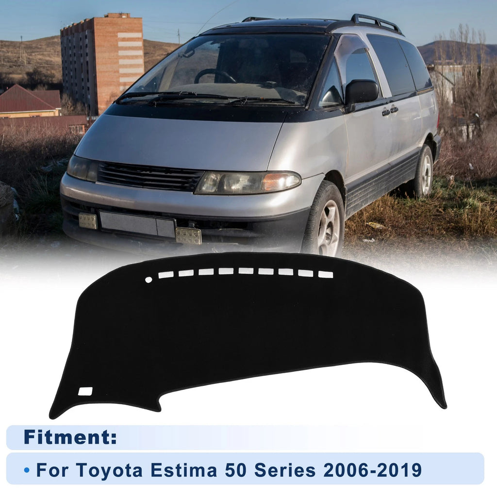 Dash Cover for Toyota Estima 50 Series (2006–2019) Black Set of 1