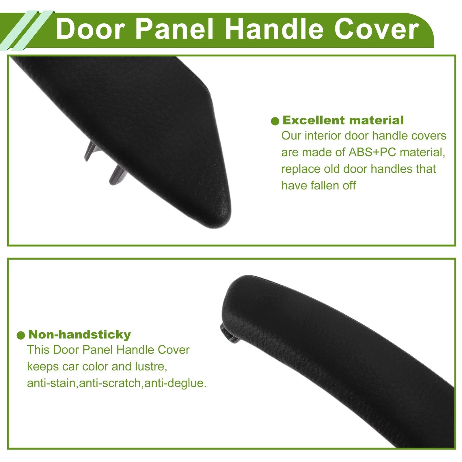 Door Panel Handle Pull Trim Cover for BMW X5 (2008–2013) No. 51416970236 Black