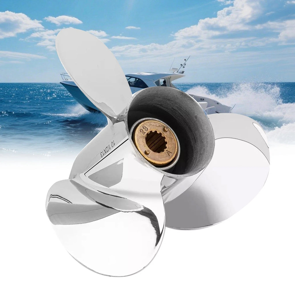 11 1/8 X 13 Stainless Steel Propeller for Mercury 40-60HP (13 Spline)