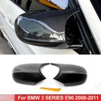 Carbon Fiber M3 Style Mirror Cover Caps for BMW E90 E92 E93 (2005–2013)