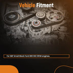 Aluminum Gilmer Belt Drive Pulley Kit for Ford Small Block (Full Set)