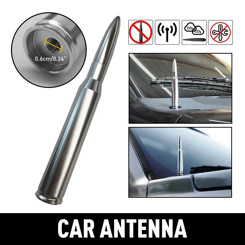 Bullet Antenna 50 Caliber for Dodge Ram 1500, Ford F150 Raptor, Bronco
