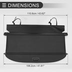 Retractable Cargo Cover for Honda HR-V (2015–2022) Black Carbon Fiber