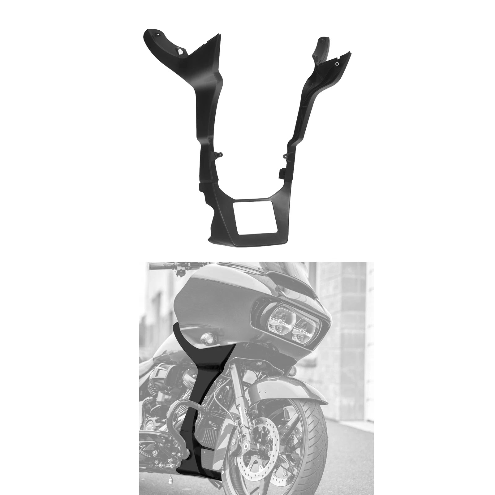 Chopped Engine Guard & Side Fairing Chin Spoiler for Harley Road Glide (2017–2024)