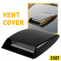 Set of 2 Intake Air Flow Scoops for Universal Fit (Hood Vent Cover)