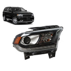 Headlight for Dodge Durango (2016–2020) Right Passenger Black HID LED DRL