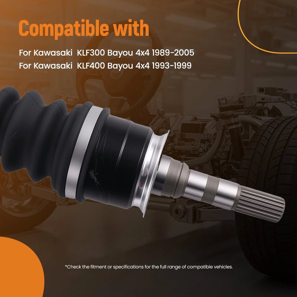 Front CV Joint Axles for Kawasaki Bayou 400 KLF400B 4X4 (1993–1999)