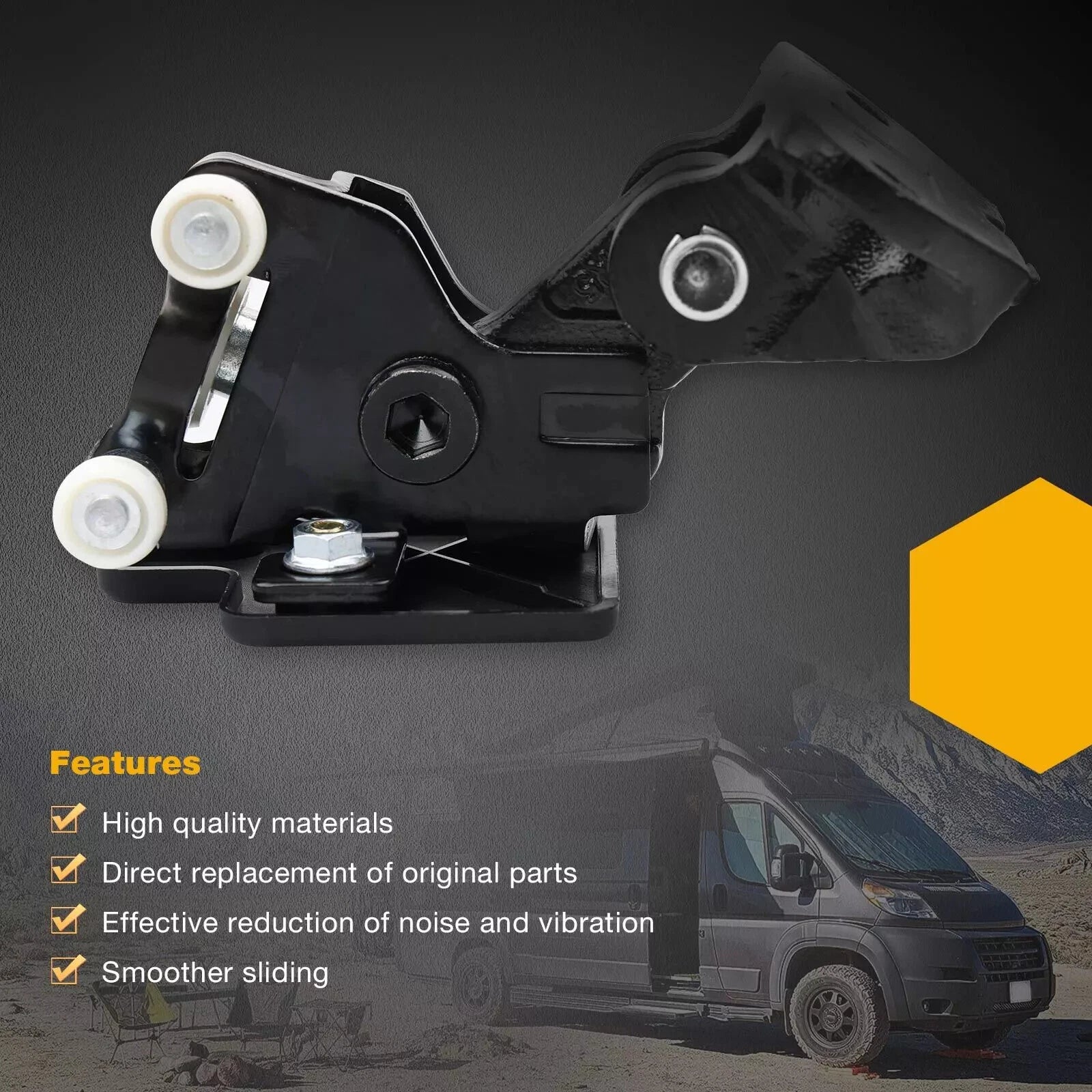 Right Sliding Door Roller Hinge for Ram Promaster 1500 2500 (2014–2026) 68271843AA