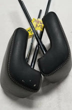 Set of 2 Rear 3rd Row Headrests for Ford Flex (2009–2012) Black Leather