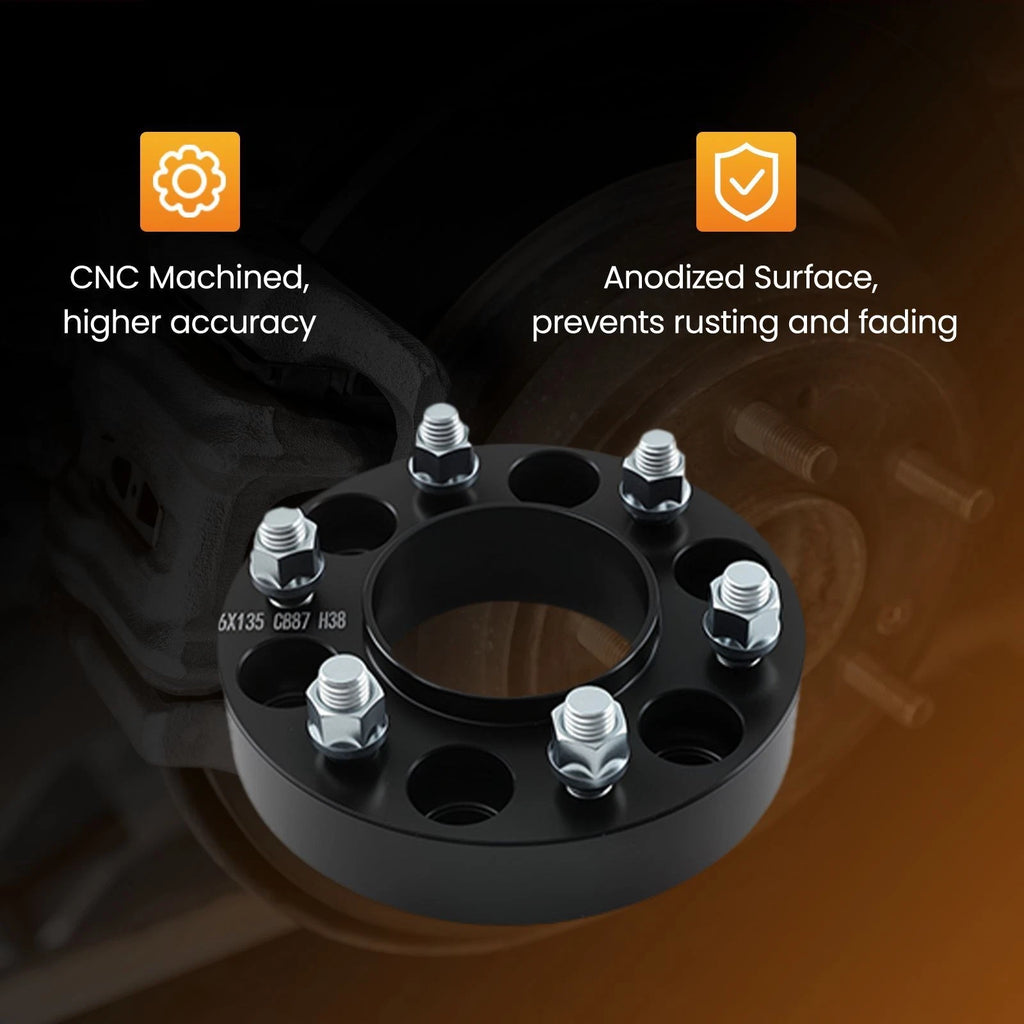 Set of 4 Wheel Spacers 1.5" 6x135mm for Lincoln Mark LT Navigator (2006–2014)