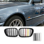Gloss Black Double Line Grille for BMW E39 (1999–2004)