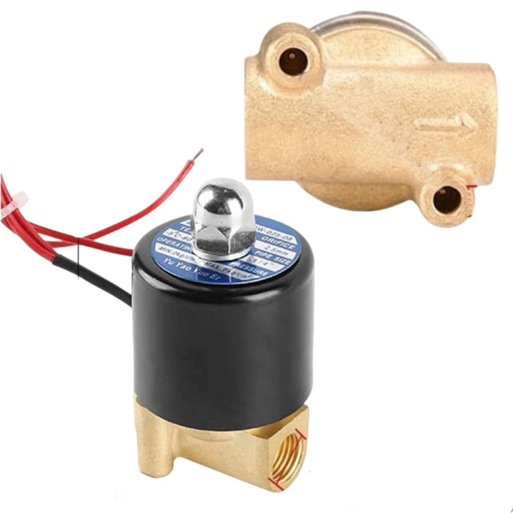 Brass Solenoid Valve 2-Way for Pneumatic Applications (30W Coil)