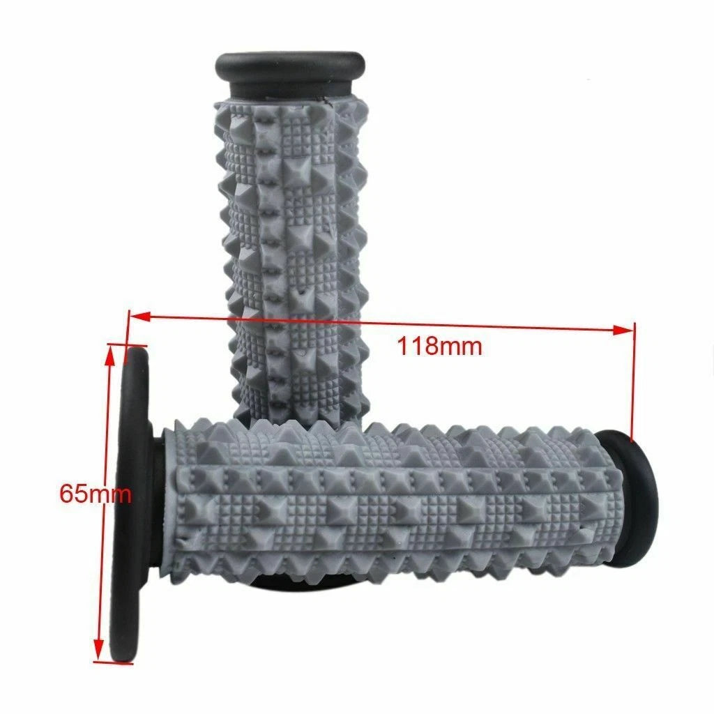 7/8" Twist Throttle Rubber Hand Grips for Motocross Dirt Pit Bike
