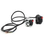 Handlebar Switch Button for Motorcycle Horn Turn Signal Fog Light Headlight BLK