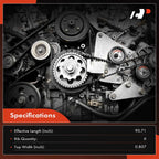 Serpentine Belt for Toyota Tundra (2000–2006) and Mazda 6 (2009–2013)