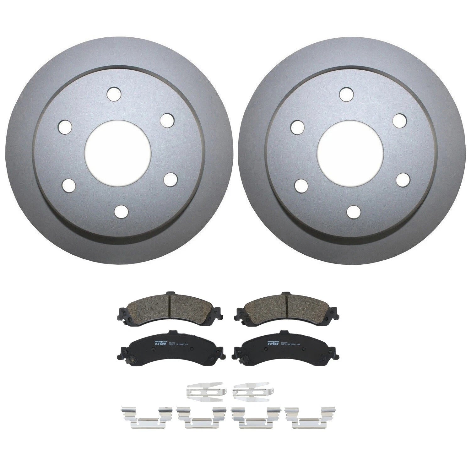 Rear Brake Kit 325mm Rotors TRW Pro Ceramic Pads for Silverado Sierra 1500 (2014–2023)