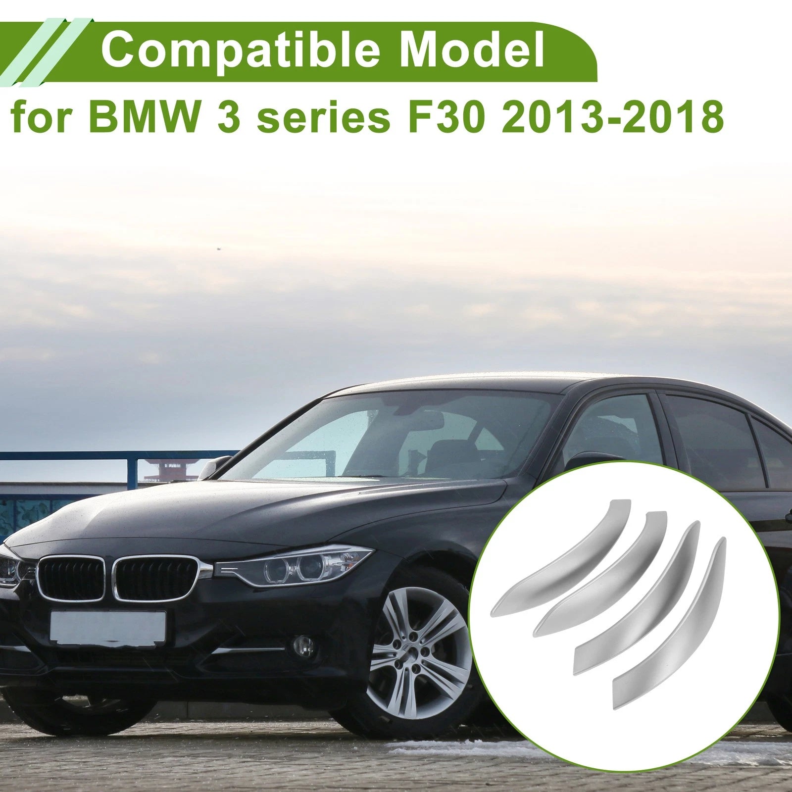 Door Panel Handle Pull Trim Cover for BMW 3 Series F30 (2013–2018) No. 51417260085