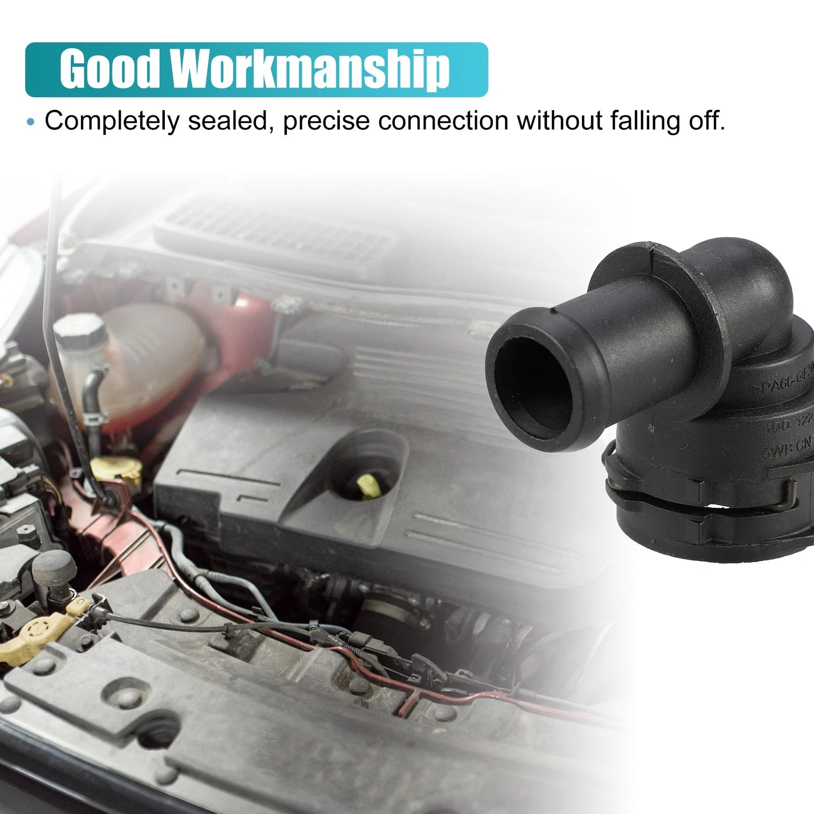 Engine Coolant Hose Connector No. 5Q0122291H/5QD122291M for VW Tiguan (2018–2022)