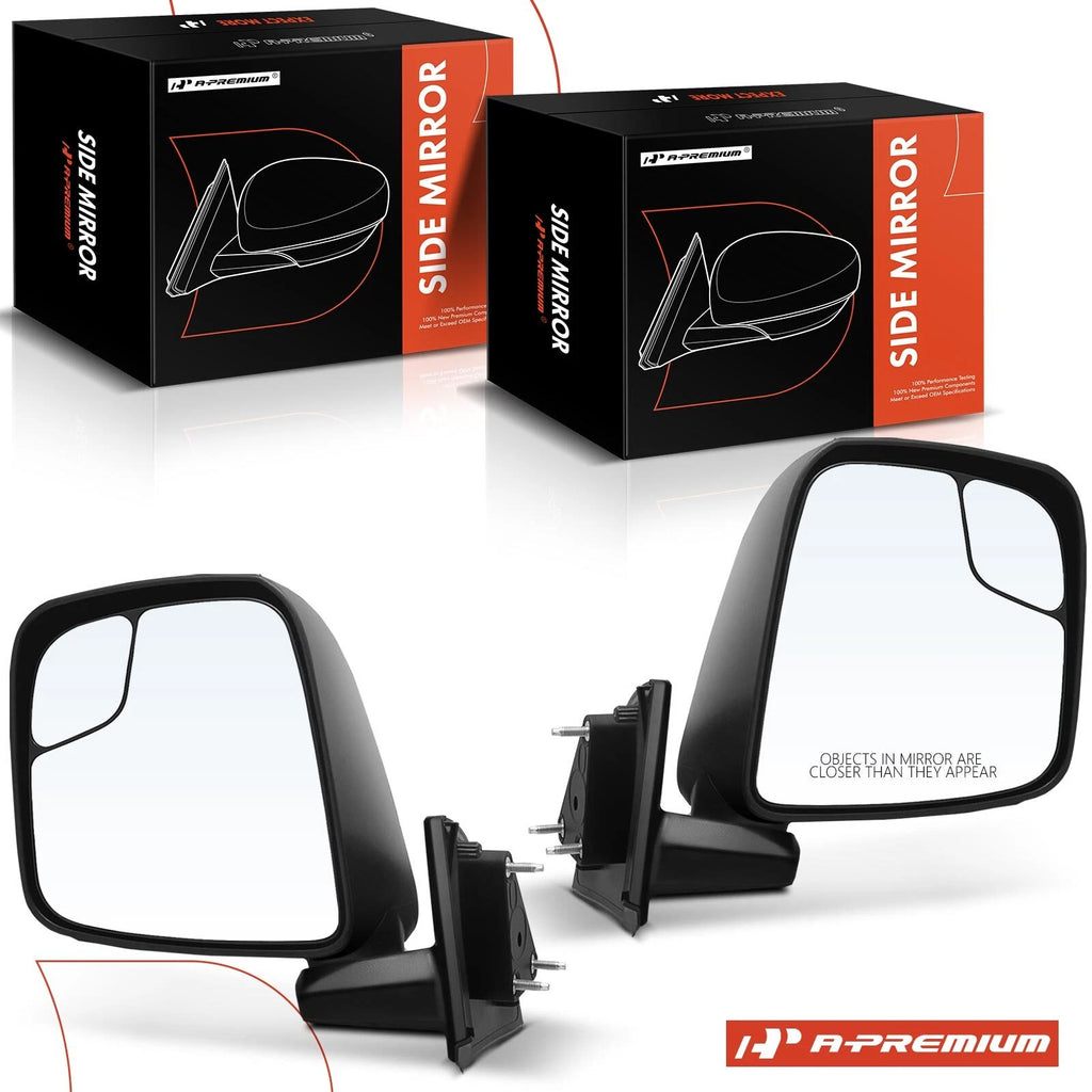 Pair Manual Folding Mirrors for Nissan NV200 (2013–2021)