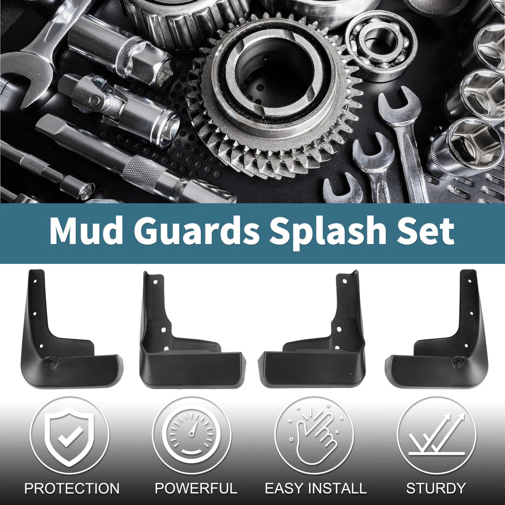 Set of 4 Mud Flaps Splash Guards for Toyota Alphard (2022–2024)