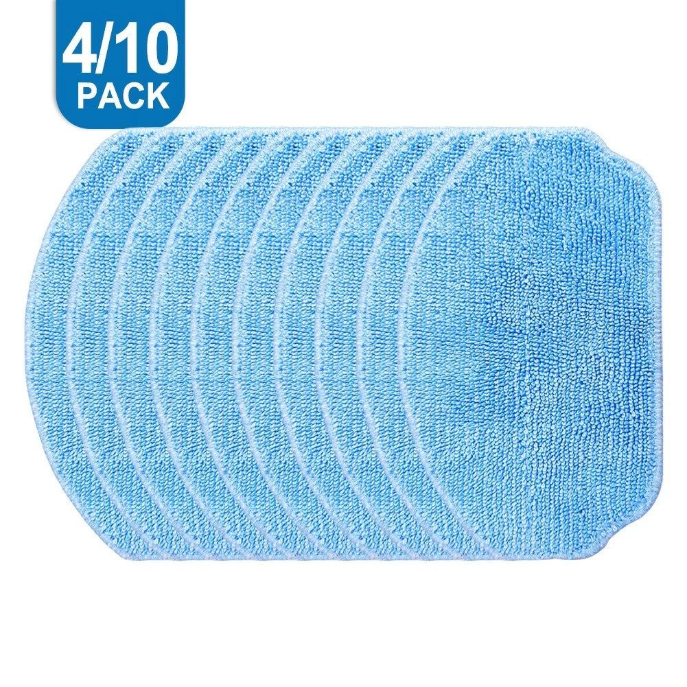 Mop Cloth Replacement Set of 4 for Nedis WIFIVCR001CBK Vacuum Cleaner