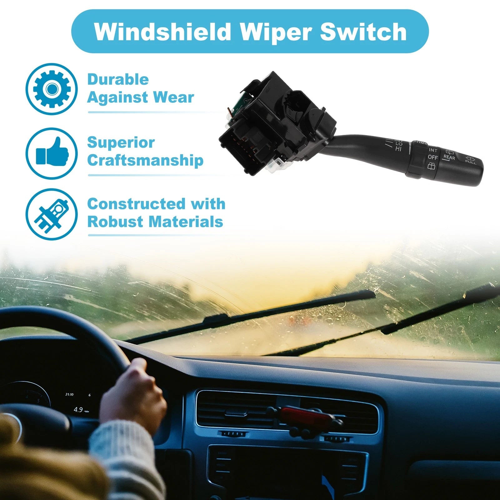 Windshield Wiper Control Switch for Toyota Sequoia (2002–2004) No. 846520C030