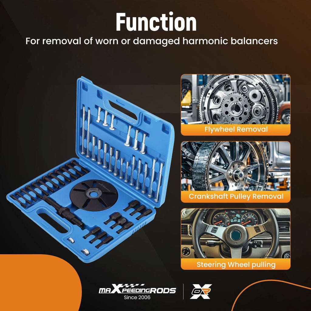 Harmonic Balancer Puller Tool Kit for Universal Applications