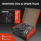 Set of 8 Ignition Coils & Iridium Spark Plugs for Ford F-150 (2008–2010)