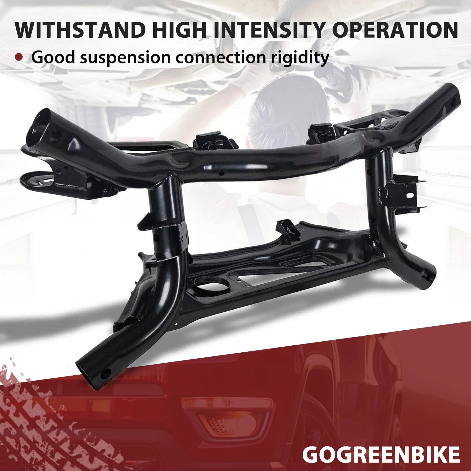 Rear Steel Crossmember Subframe & Bolt Kit for Jeep Compass/Patriot (2007–2017)