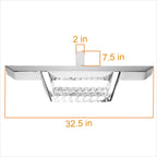 Rear Bumper Trailer Towing Hitch Step Bar for 2" Receiver (Fits 32.5"x2.25")