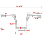 14" Rise Ape Hangers 1-1/4" Handlebar for Harley Sportster 883 (2004–2023)