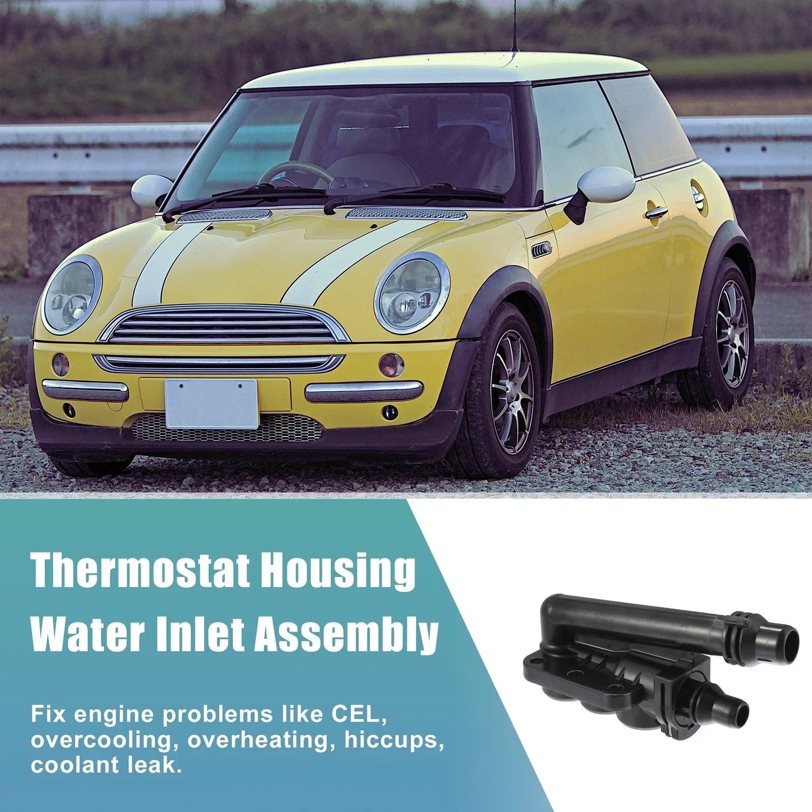 Engine Coolant Thermostat Housing Assembly for BMW 525i (2004 - 2007)
