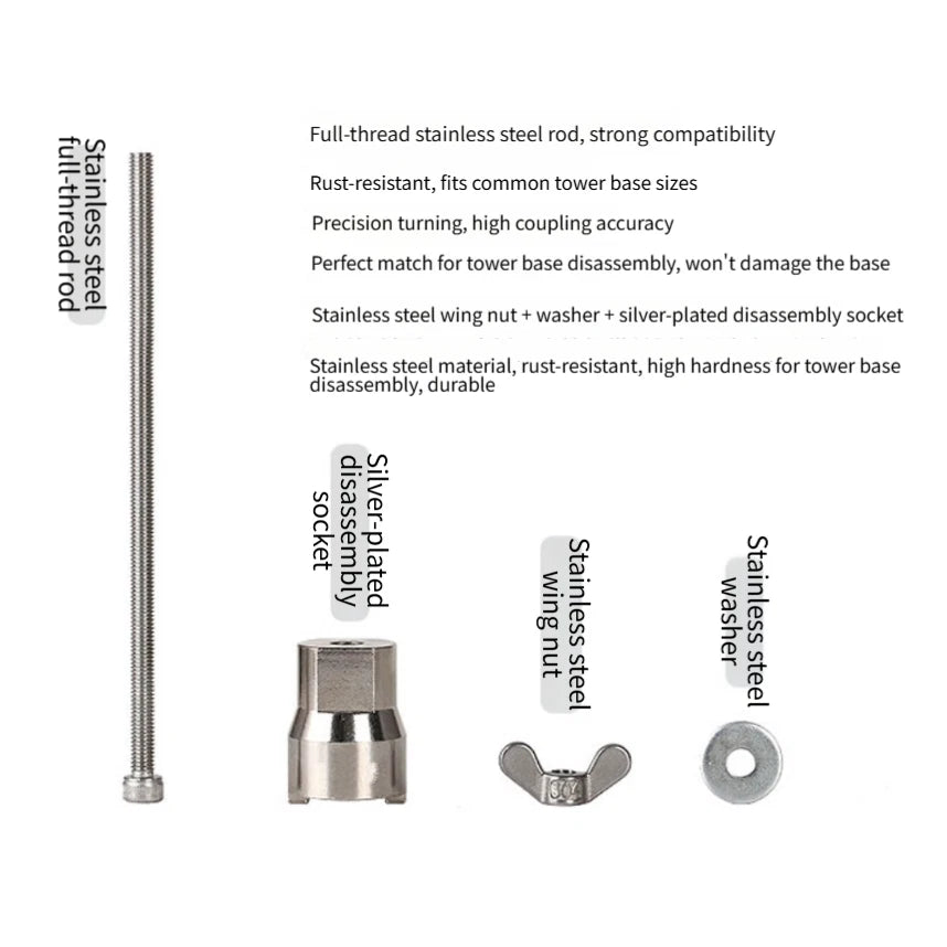 Freewheel Removal Tool for Mountain Road Bike (Nickel Plated, Rust Resistant)