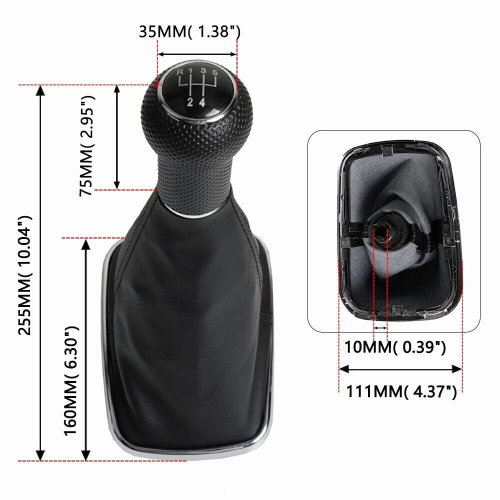 Gear Shift Boot Knob Gaiter for VW Golf Bora Jetta MK4 (1999–2005)