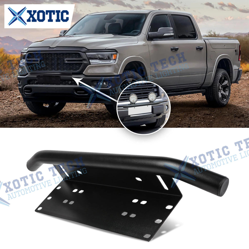 Bumper Bull Bar License Plate Light Holder for Dodge Ram 1500–3500 (2002–2024)