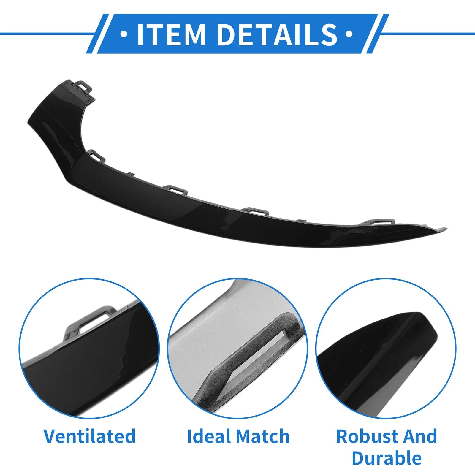 Front Left Bumper Grille Trim for Mercedes-Benz CLS W218 (2015–2017)