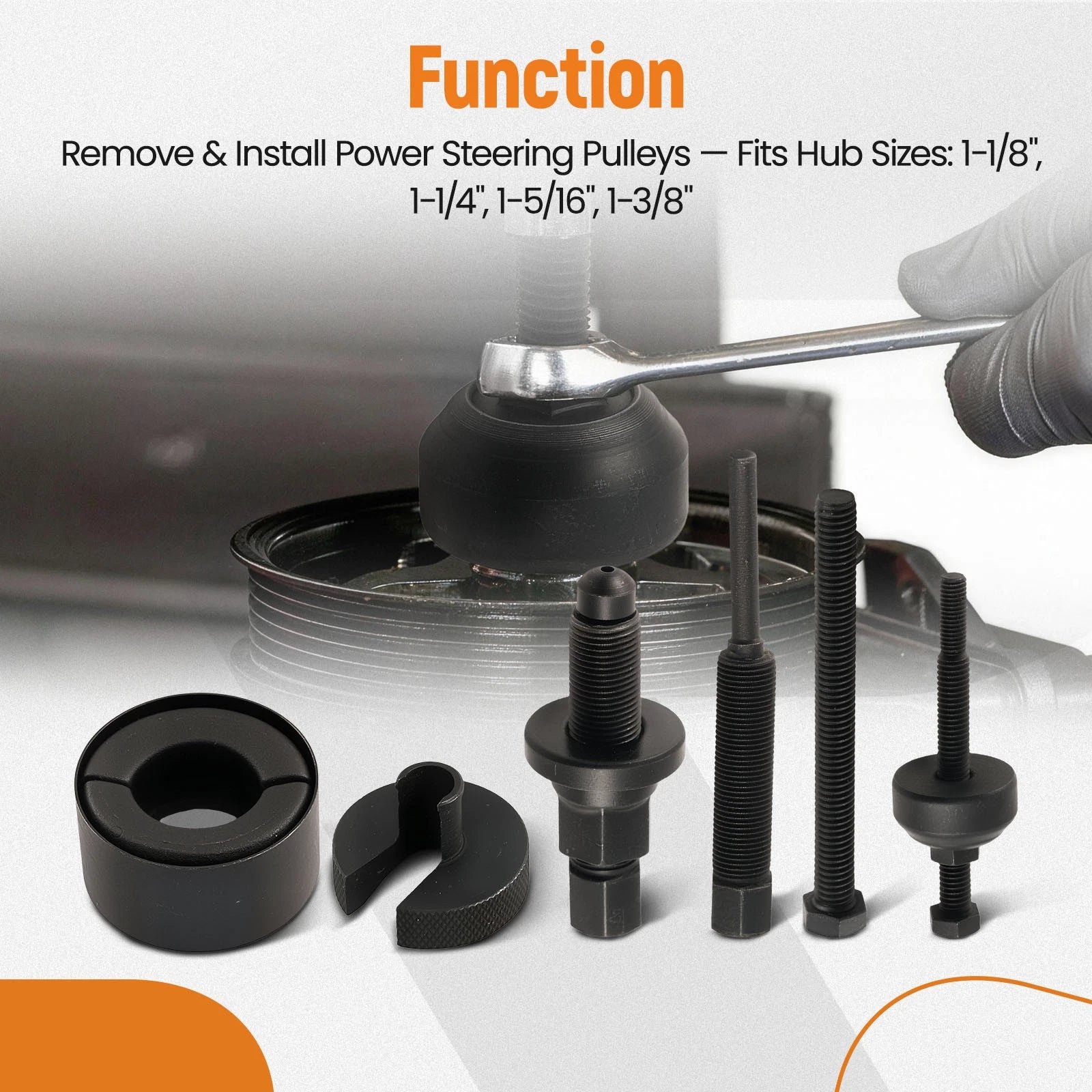 Power Steering Pump Pulley Puller Tool Kit for Thompson