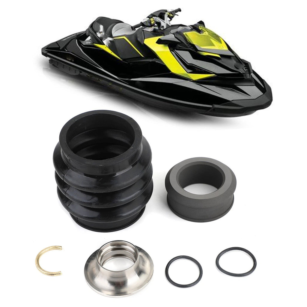 4-Tec Carbon Ring Seal Drive Line Rebuild Kit & Boot for Sea Doo RXP RXPX RXTX (2008–2023)