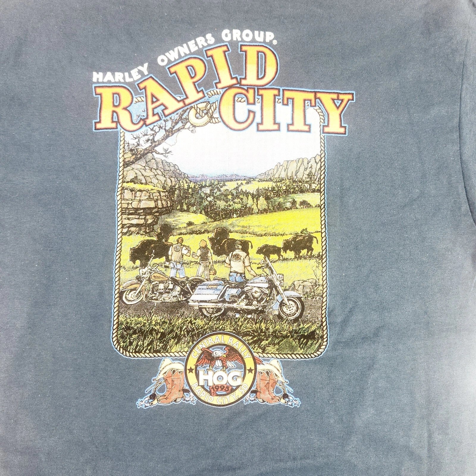Men's Vintage Harley-Davidson T-Shirt for Harley-Davidson (1995)