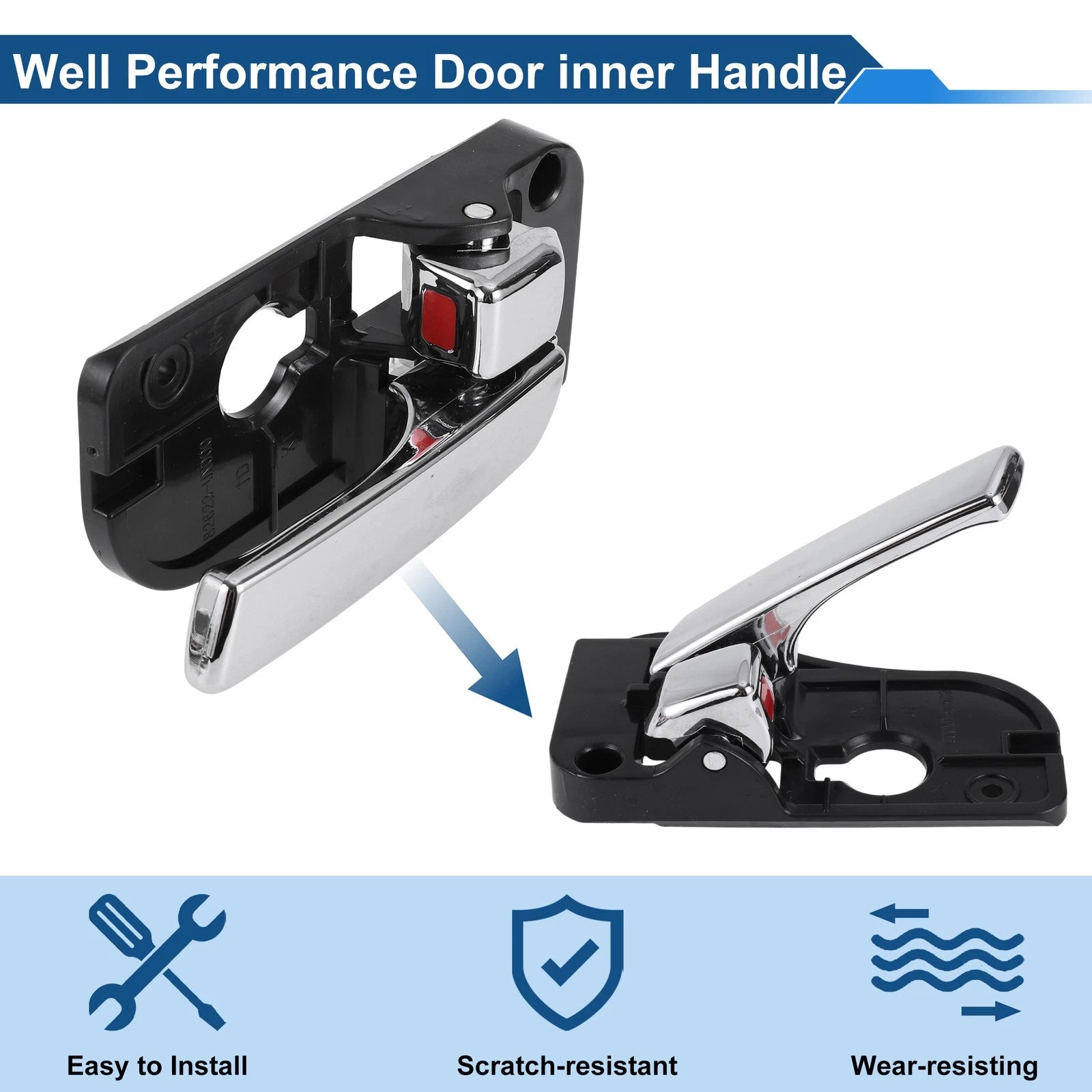 Front Driver Side Interior Door Handle for Kia Rondo (2007–2012) No. 826201D010