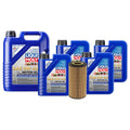 Oil Change Kit 9L Liqui Moly 5W-40 Mahle for Audi BHF/BNK