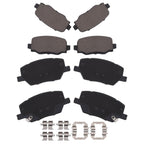 Set of 8 Ceramic Brake Pads for Jeep Renegade Fiat 500X (2016–2021)