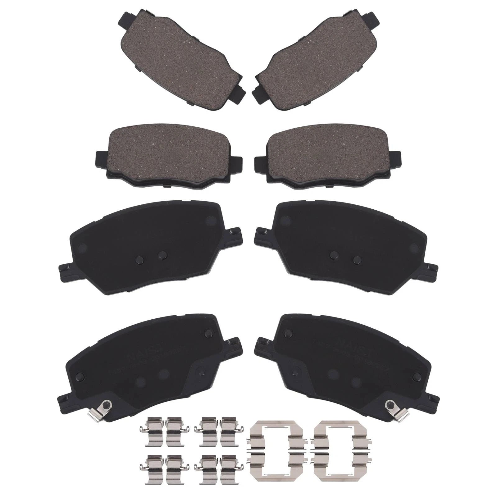Set of 8 Ceramic Brake Pads for Jeep Renegade Fiat 500X (2016–2021)