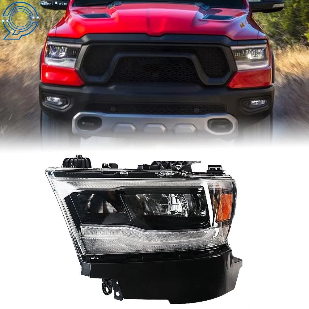 Full LED Headlight for Dodge Ram 1500 (2019–2023) Black Driver Left Side