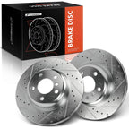 Front Drilled Brake Rotors for BMW 528i 2011–2016, 528i xDrive 2012–2016