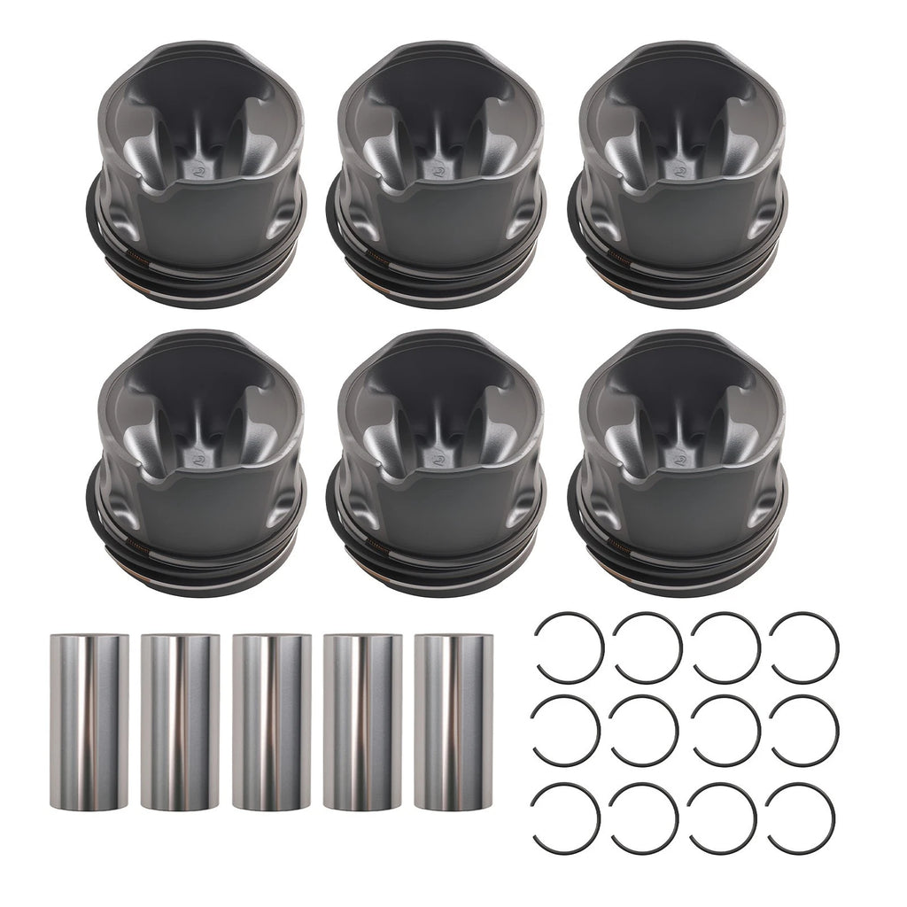 6pcs Piston with Rings for Jeep Grand Cherokee 3.0T V6 (2011–2020) EXF 68147228AA 83mm
