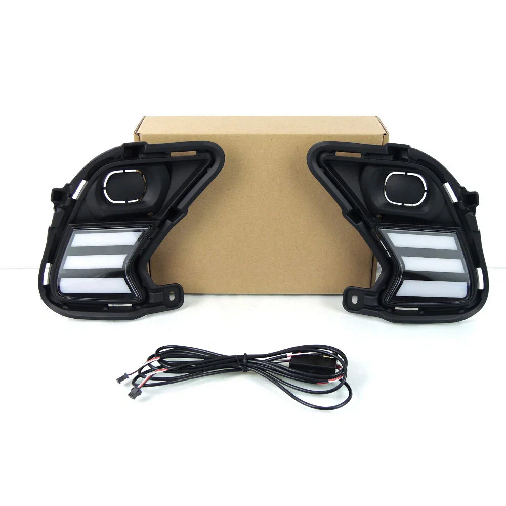 2-Color LED Front Bumper Daytime Running Light for Toyota Grand Highlander