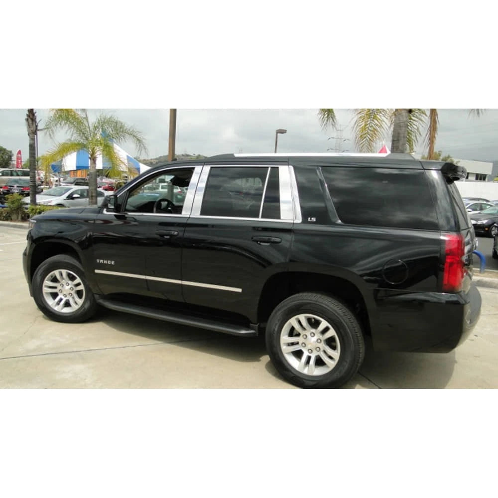 Diamond Grade 4pc Stainless Steel Side Molding Overlay for 2015-2020 GMC Yukon