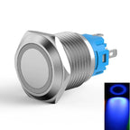 LED Push Button Switch 19mm for 110V 220V (Self Resetting)